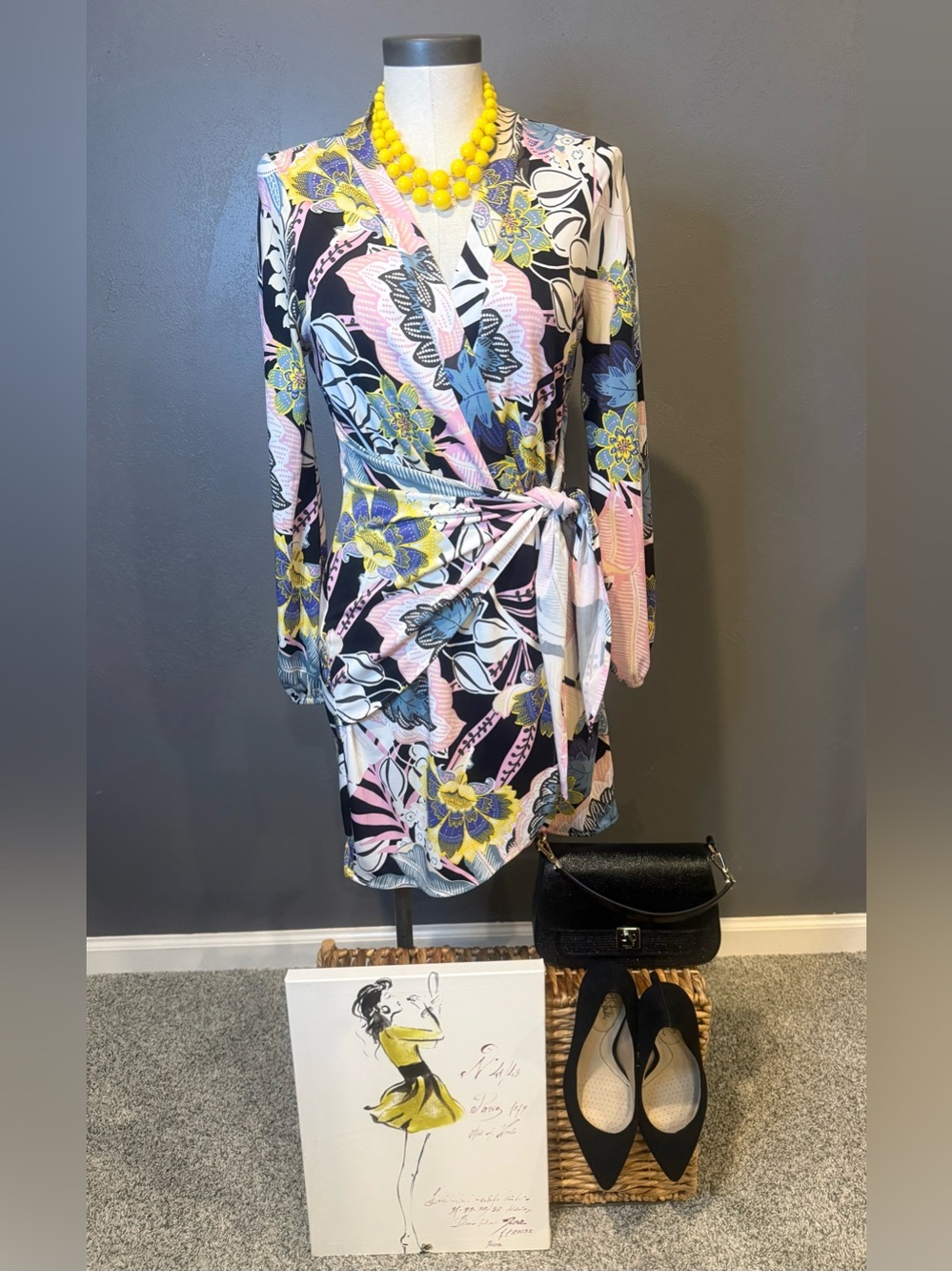Margaret Joseph’s from Real Housewives of New Jersey floral dress with side tie